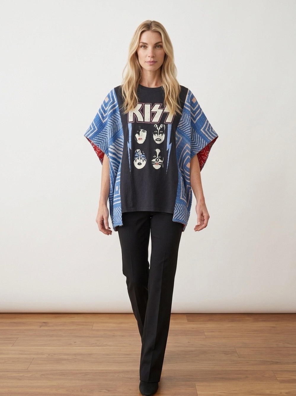 Handcrafted Upcycled KISS Kantha Tunic NWT One Dize
